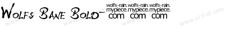 Wolfs Bane Bold字体转换